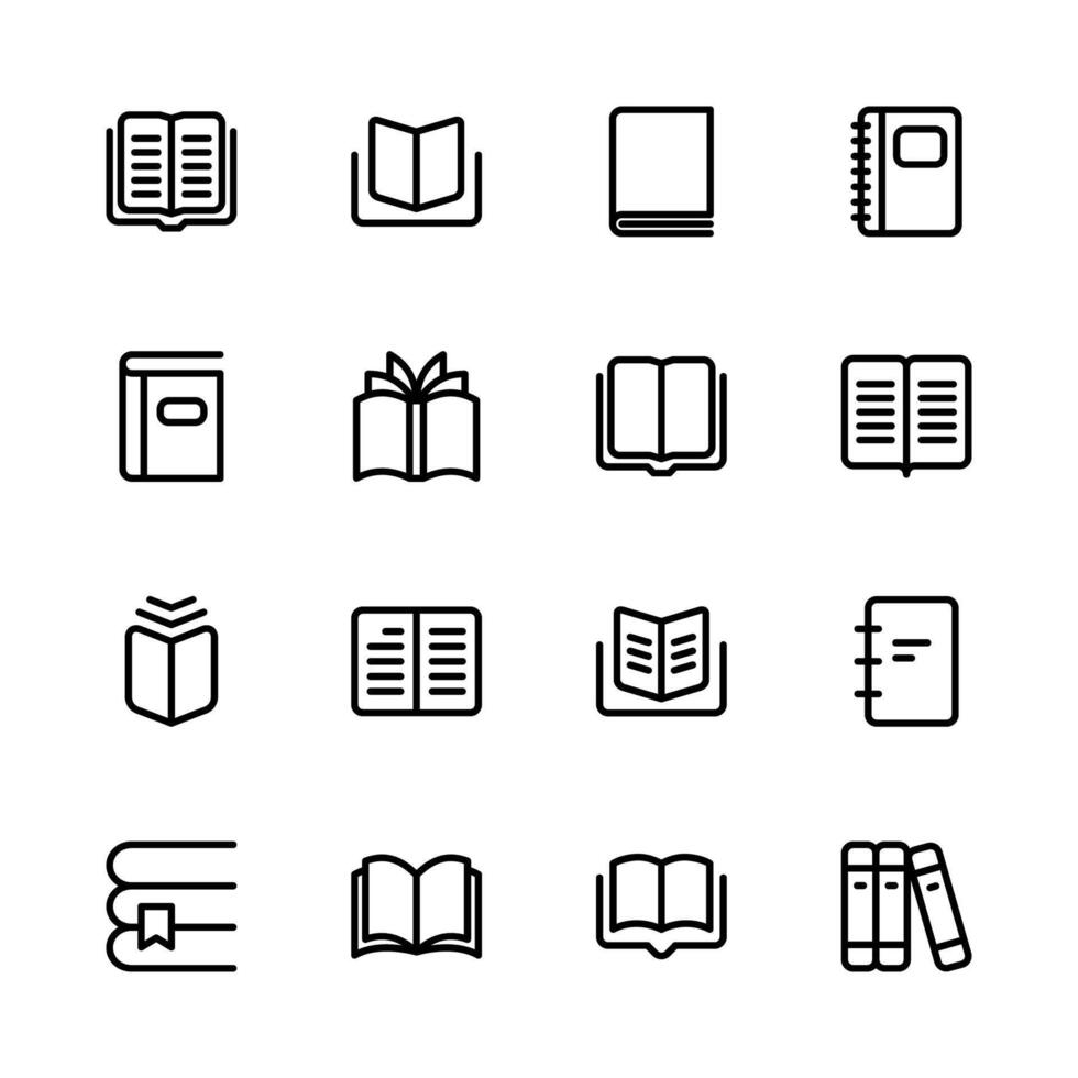 A set of book icons. Book icons. vector