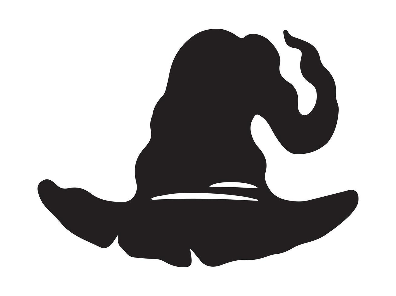 Scary Witch Hat illustration vector
