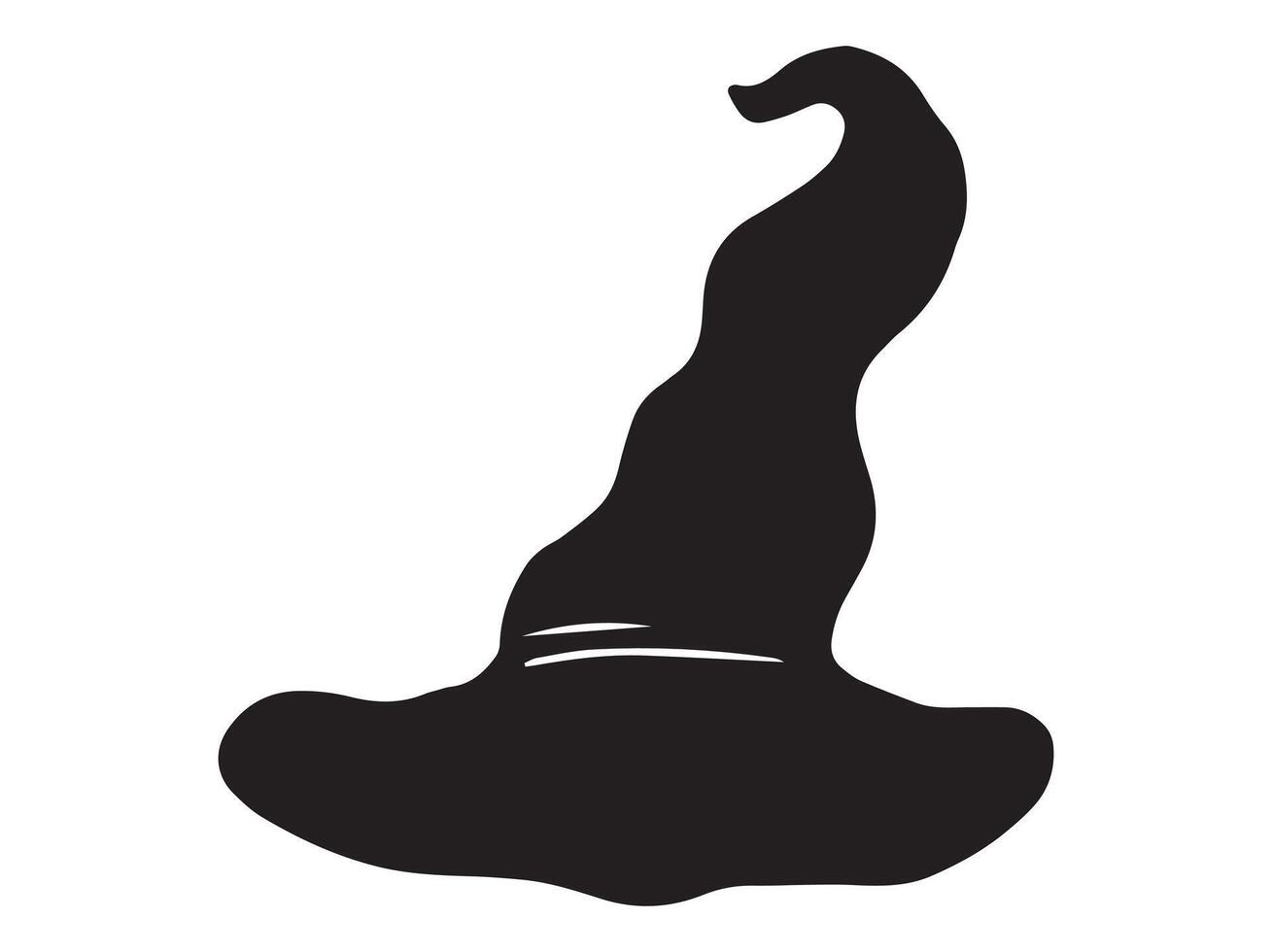 Witch Hat Silhouette illustration vector