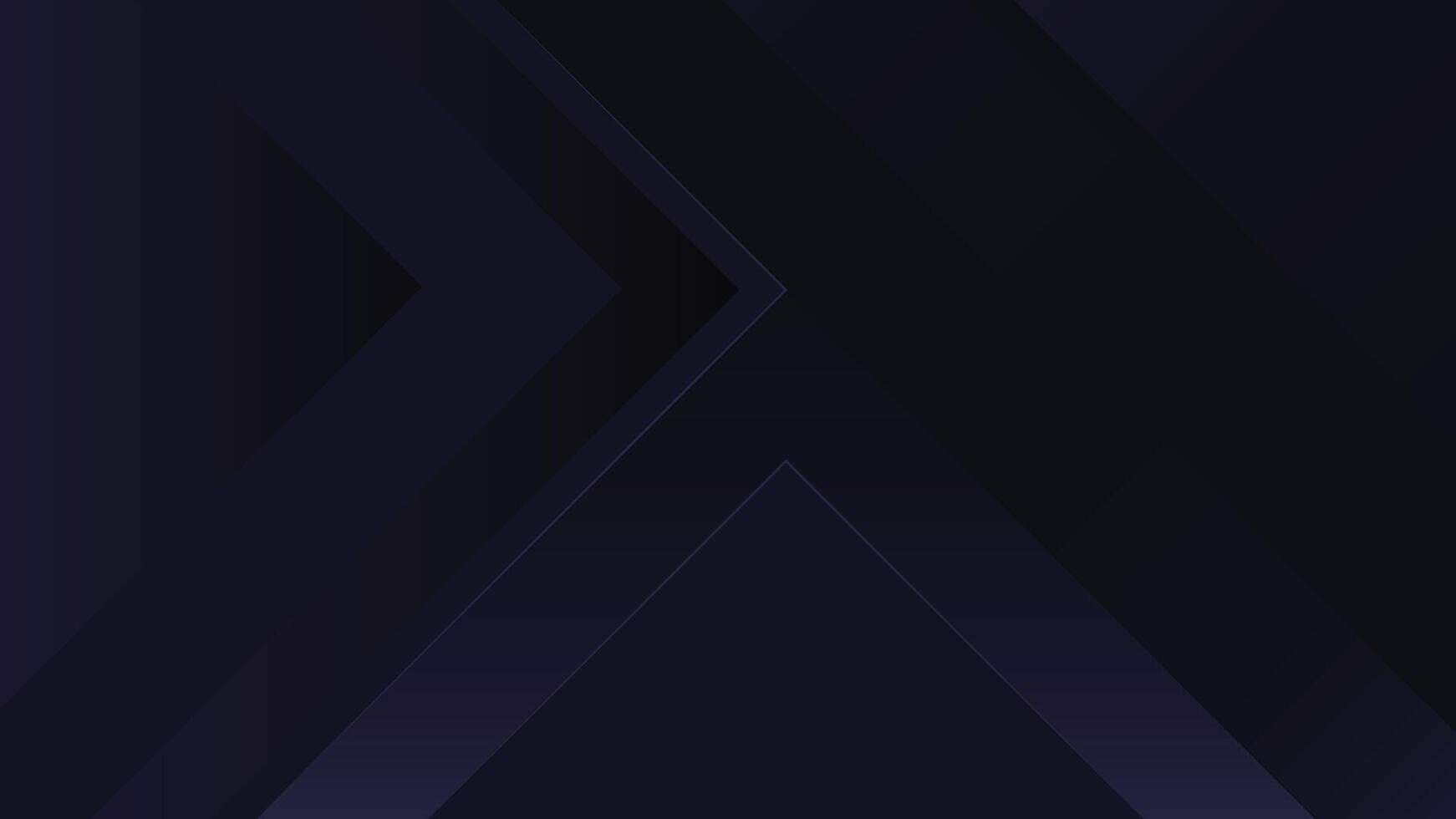 Elegant dark abstract background featuring layered geometric arrows with modern luxury design perfect for presentations web banners or branding visuals vector