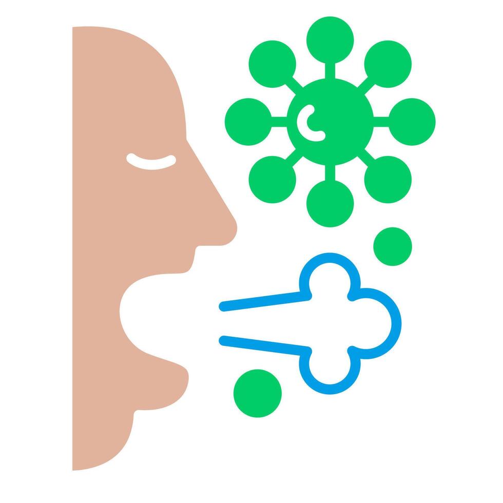 Infection via Droplets vector