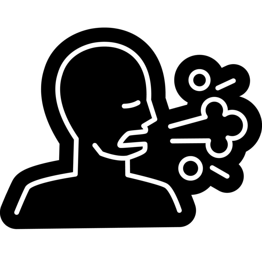 Mask Protection Needed Icon vector