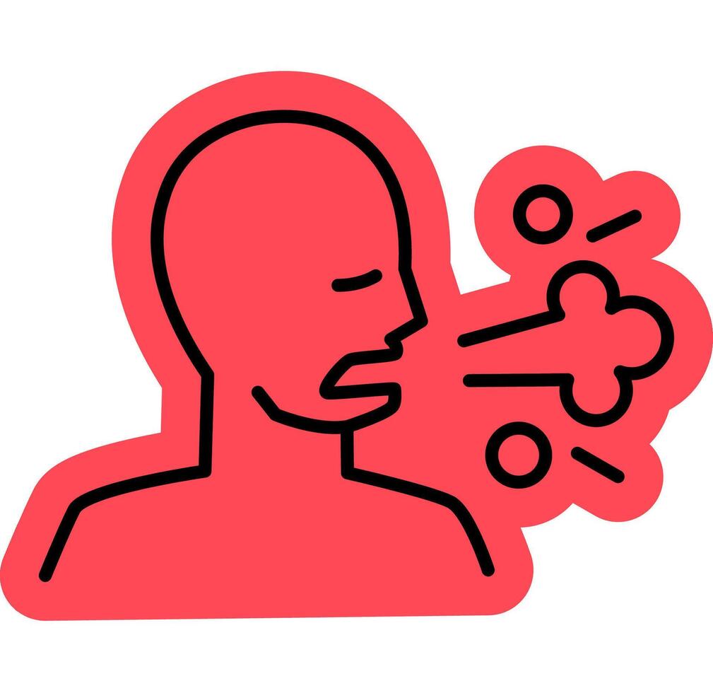 Unmasked Cough Spread vector