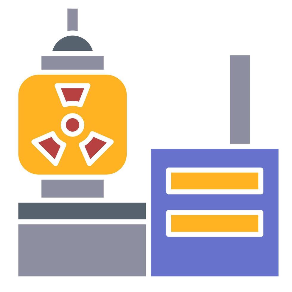 Thermal Reactor System Flat icon vector