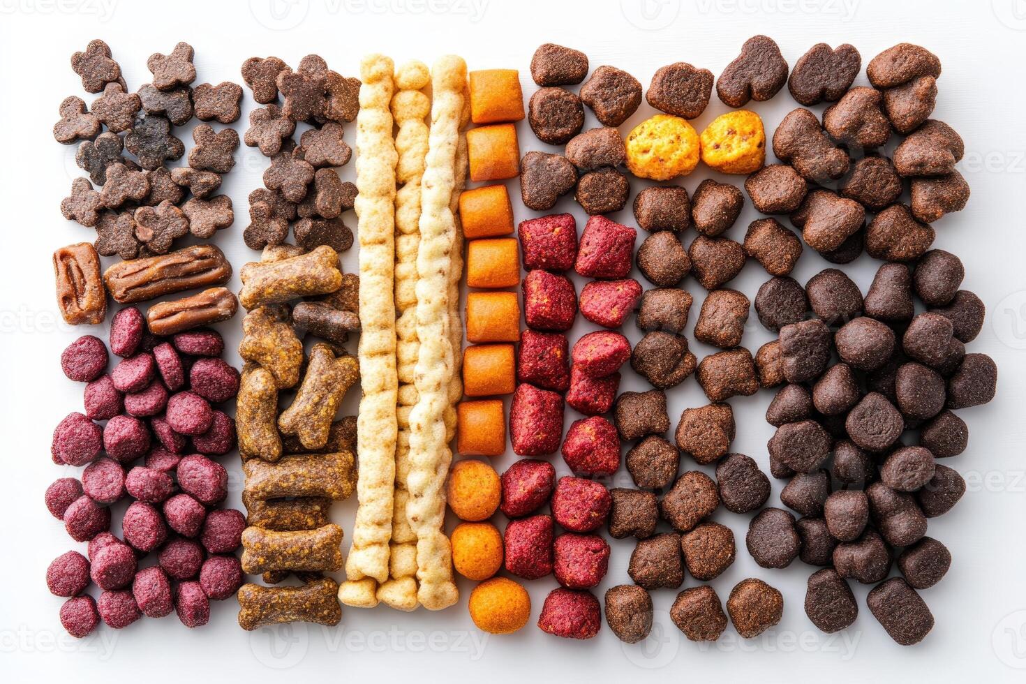 A variety of different types of dog food photo