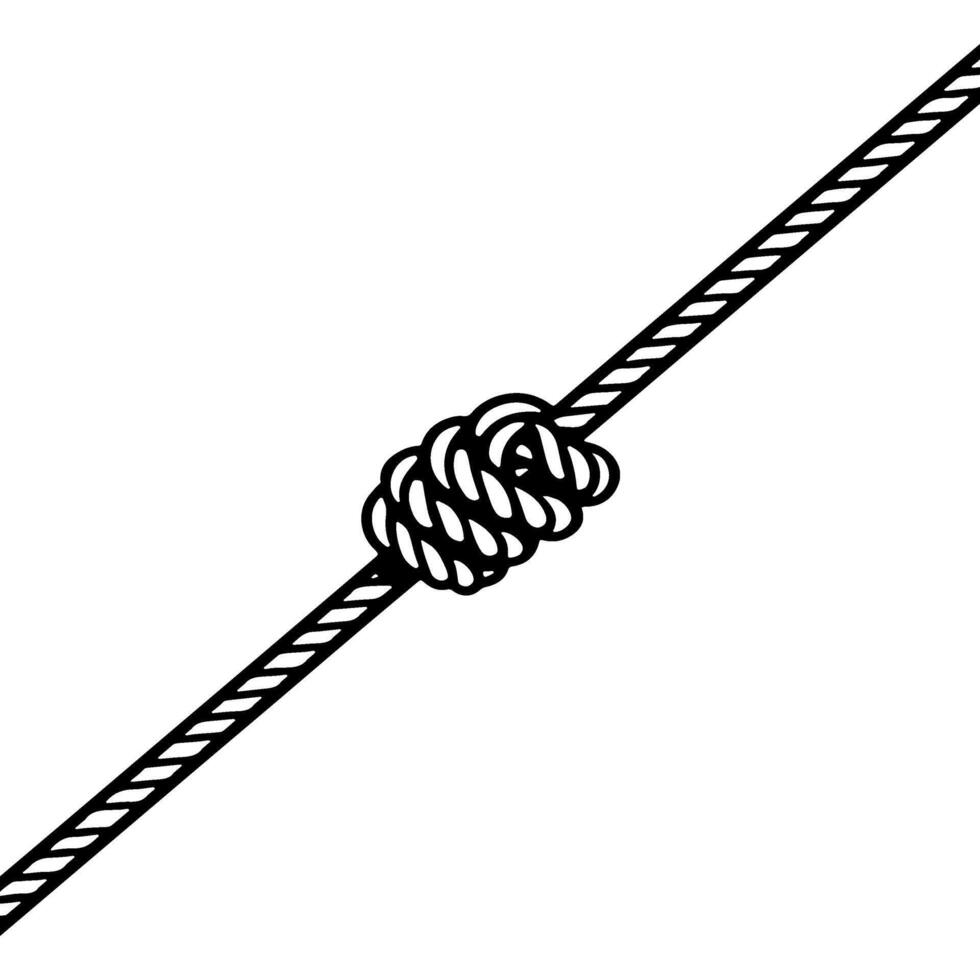 Special knot on a long rope vector