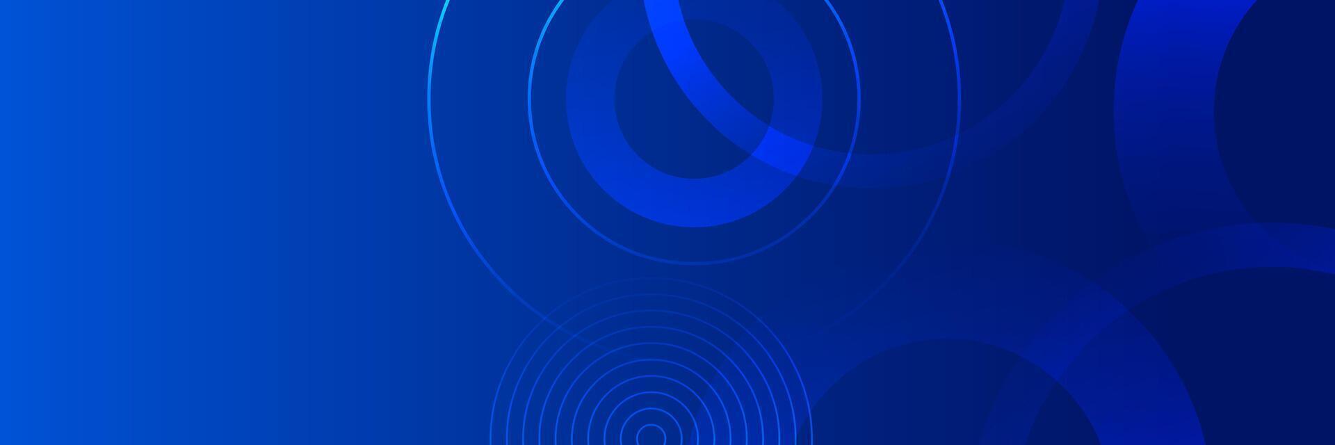 Abstract background with blue gradient circles and modern geometric shapes. design for banner, website, presentation, and digital technology vector