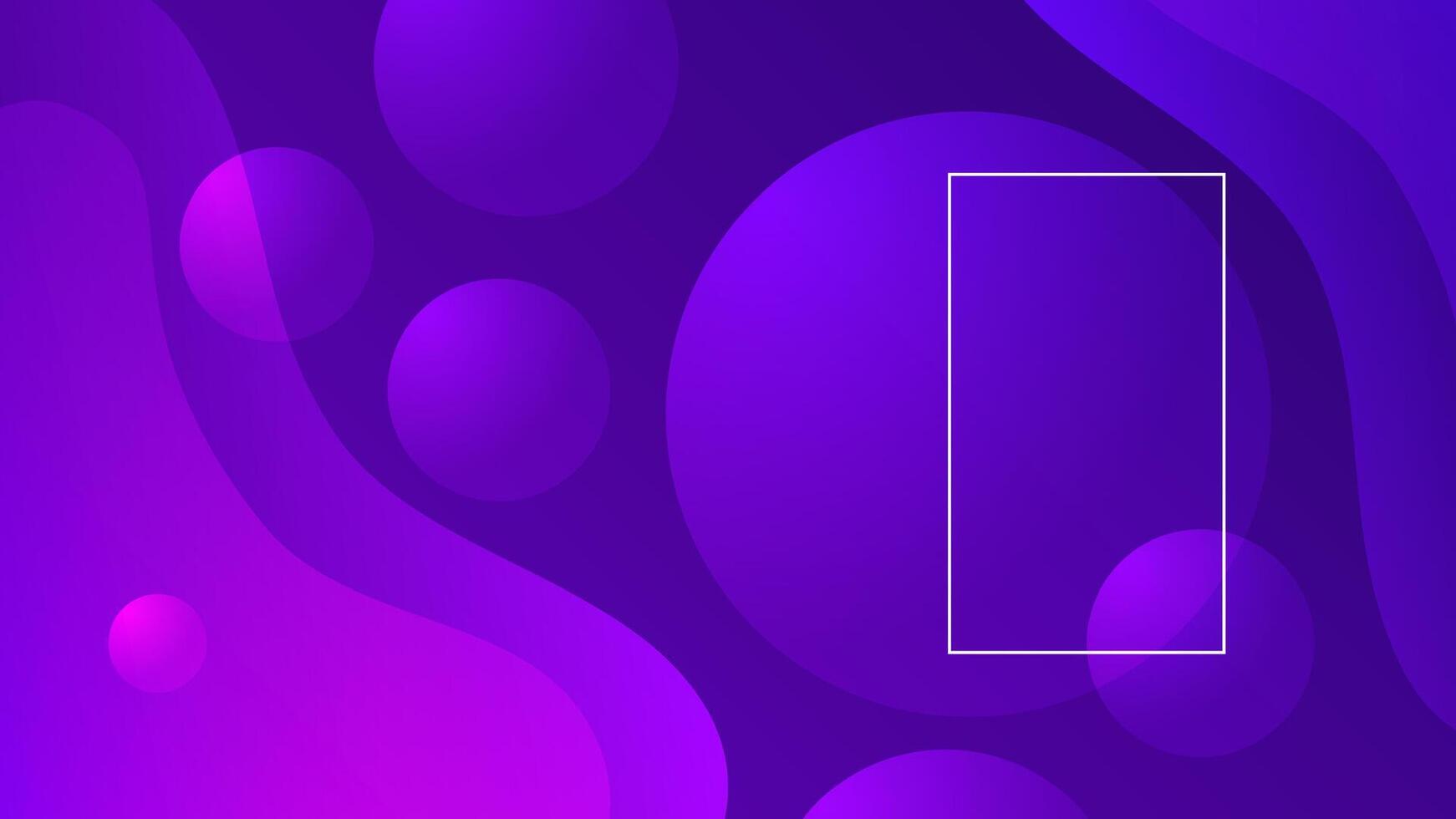 Funky Flowing Shapes with Violet Gradient Tones vector