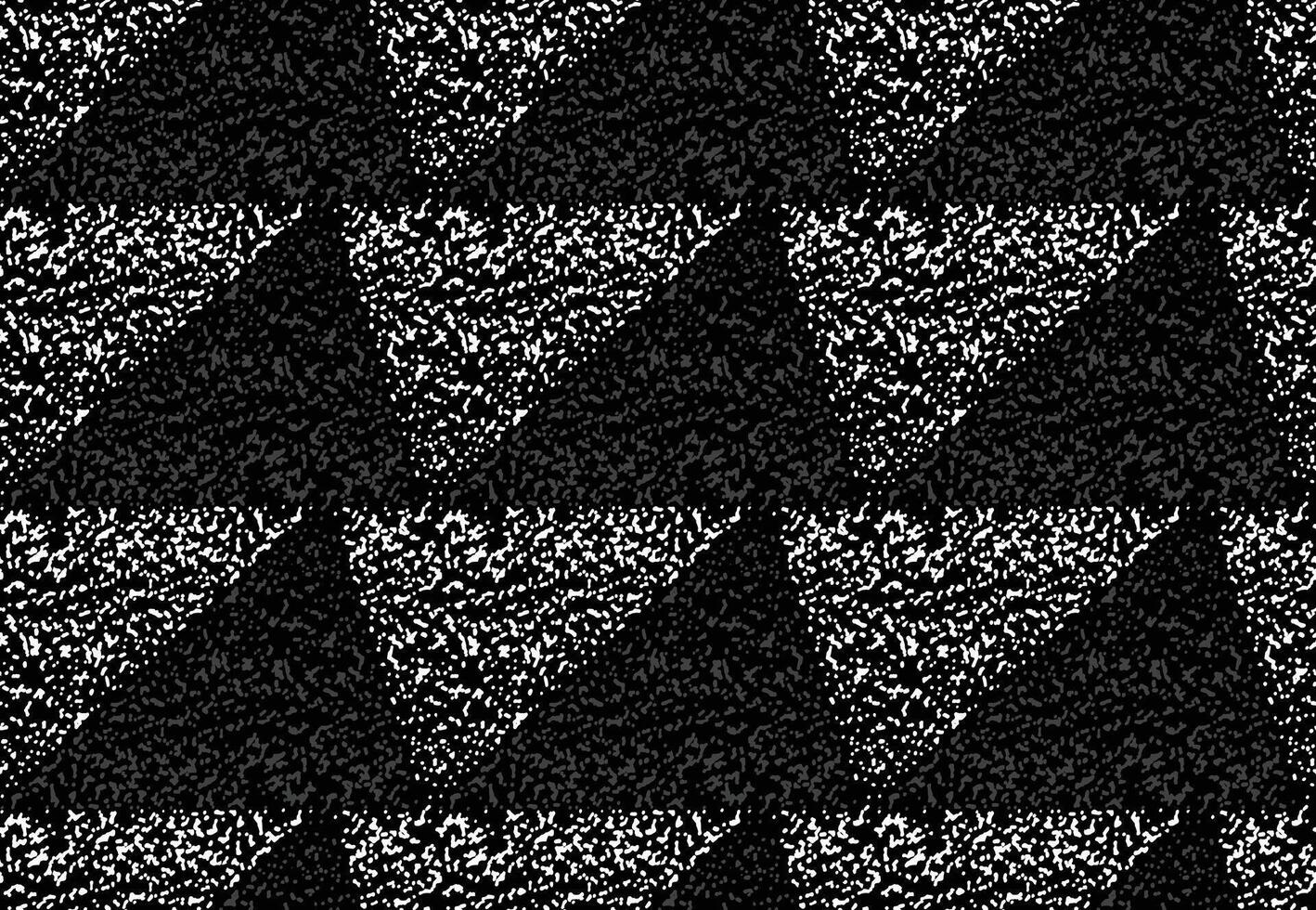 Hand drawn abstract stippling triangles seamless pattern, Ethnic and tribal handcrafted dotted texture background. Simple geometric graphic for textile, decoration, carpet vector