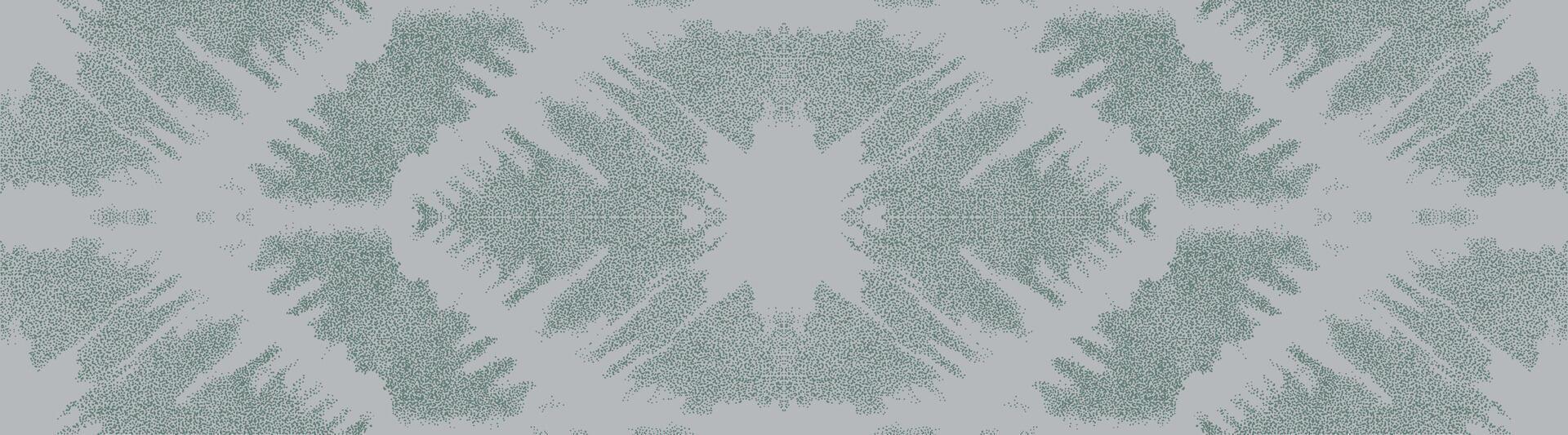 Hand drawn, Shibori inspired seamless pattern featuring dynamic, abstract starburst shapes with stipple texture. Japanese modern and organic design perfect for textiles and contemporary project vector