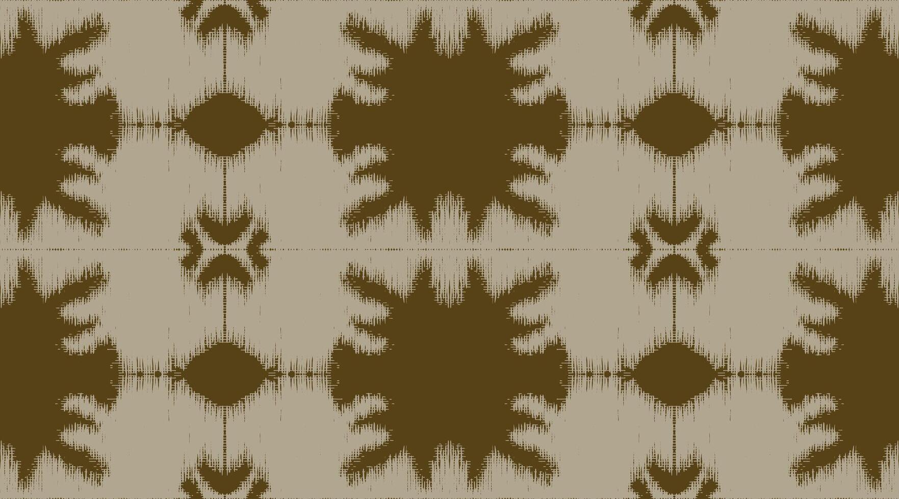Hand drawn, Shibori inspired seamless pattern featuring bold, abstract shapes with a distressed, textured effect. Japanese modern and traditional texture design Ikat background. vector
