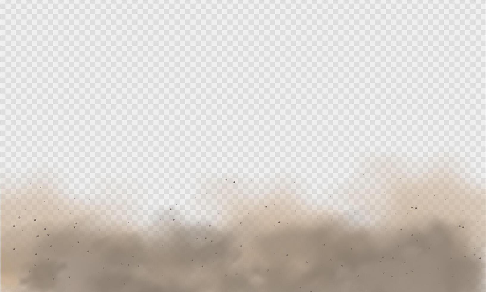 Dynamic Cloud of Dust and Sand in Motion vector