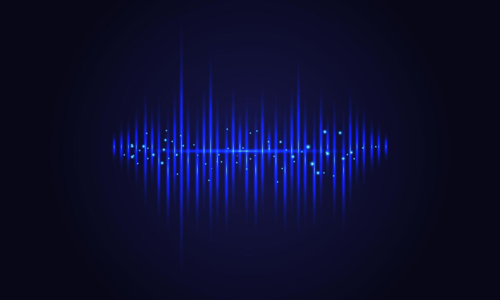 Abstract Soundwave Background with Audio Pulse Lines vector