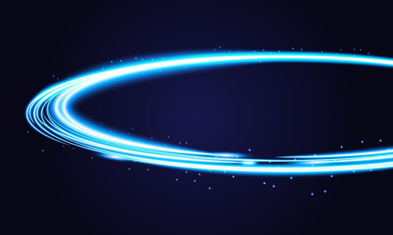Futuristic Blue Light Swoosh for Web and Print vector