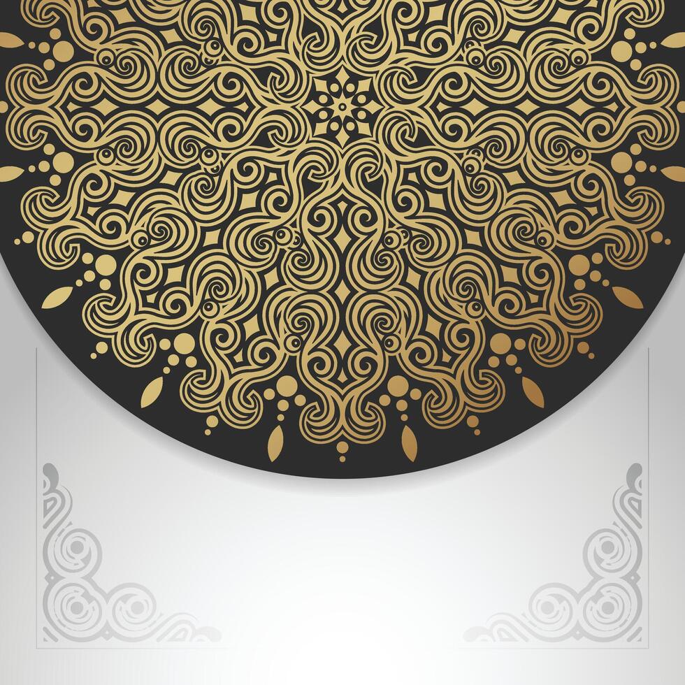Luxury ornamental mandala background with arabic islamic east pattern style design vector