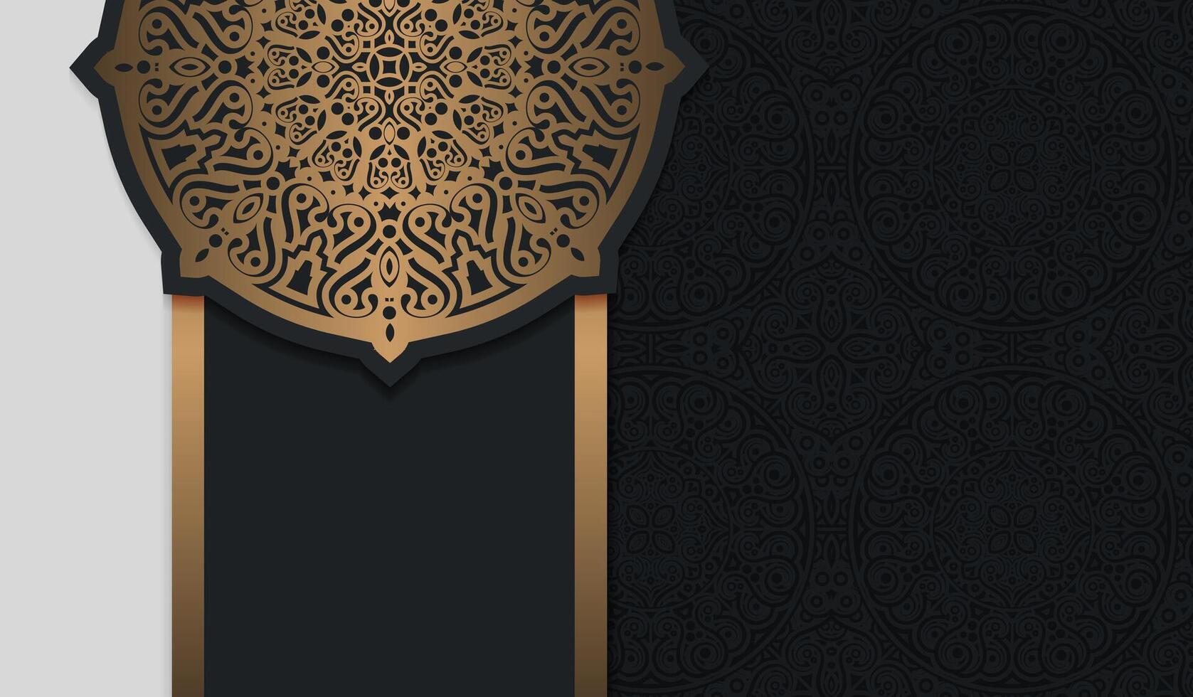 Luxury gold ornamental mandala background with arabic islamic east pattern style. vector