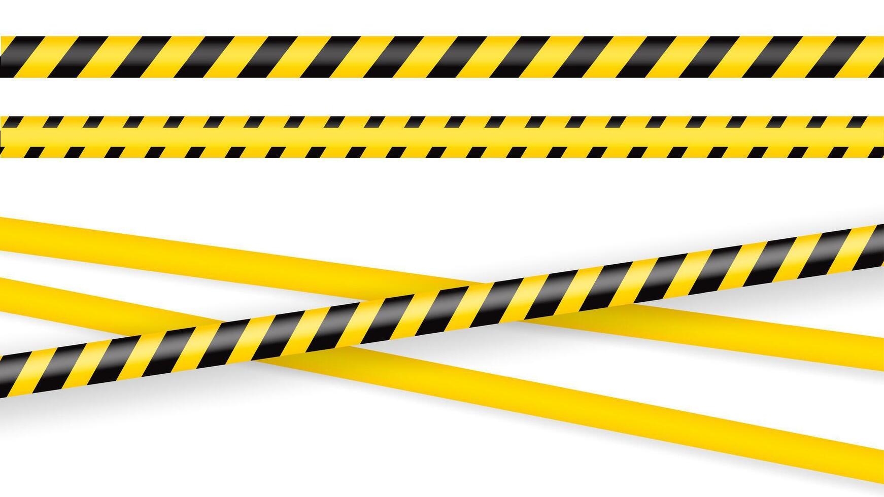 Crime Scene Danger Line for Investigation and Alert Design vector