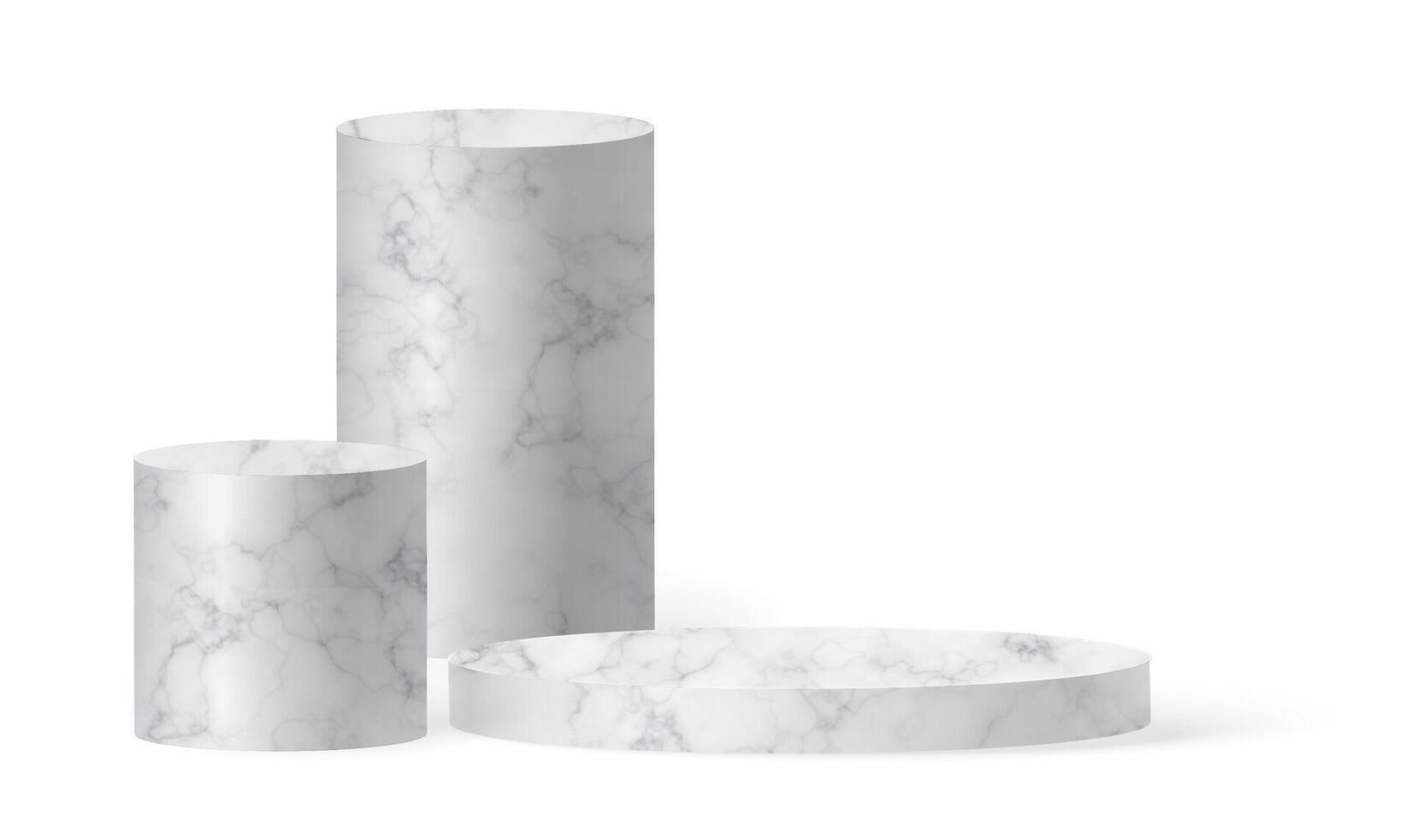 White Winner Podium with Minimal Design vector