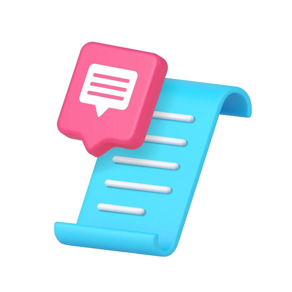 Message list icon with notification bubble vector