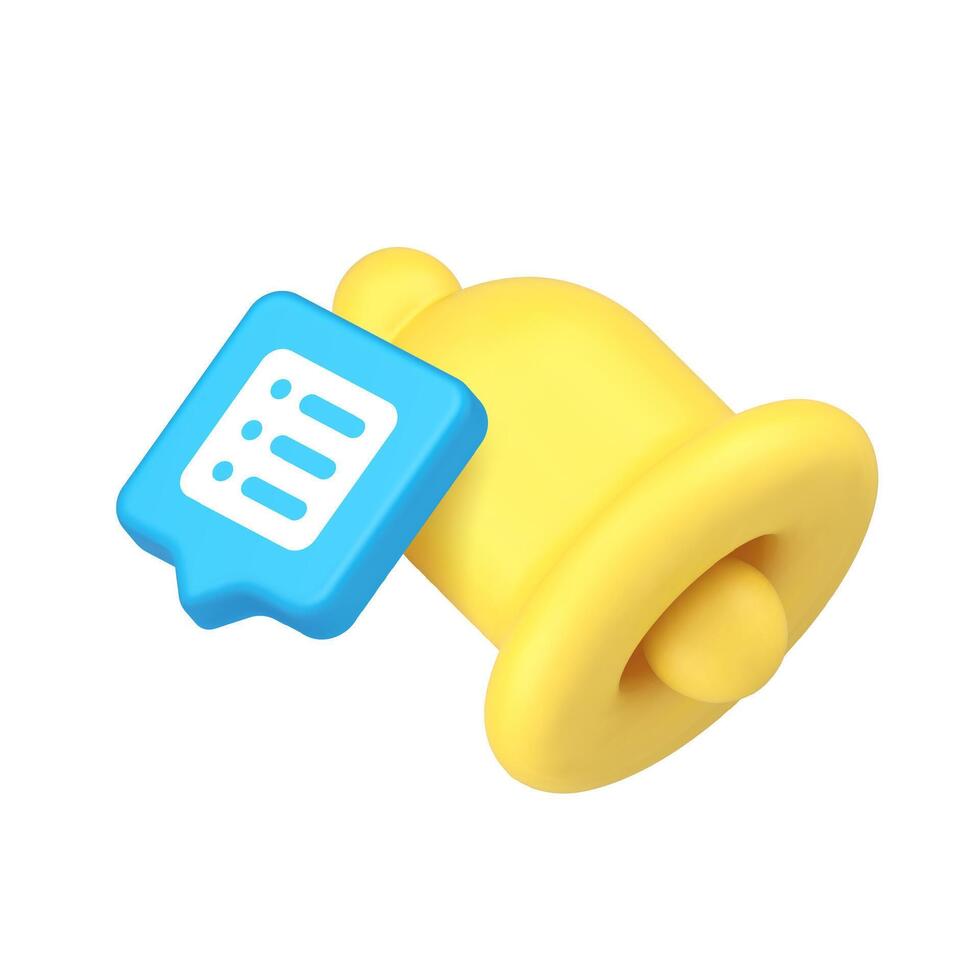 colorful notification bell icon vector