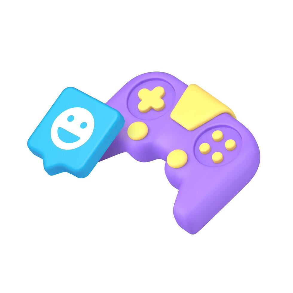 playful colorful game controller vector
