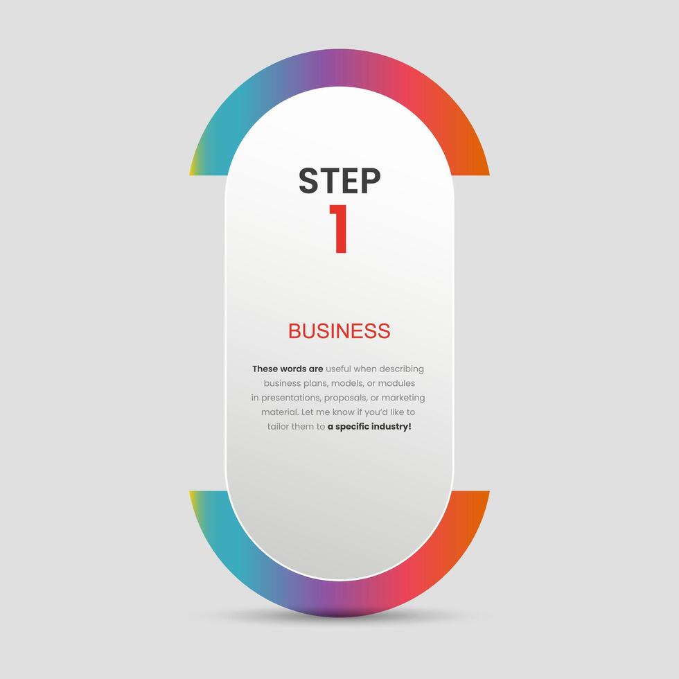 Infographic button with gradient stoked line on top and editable text in it used for finance and business options design in illustration vector