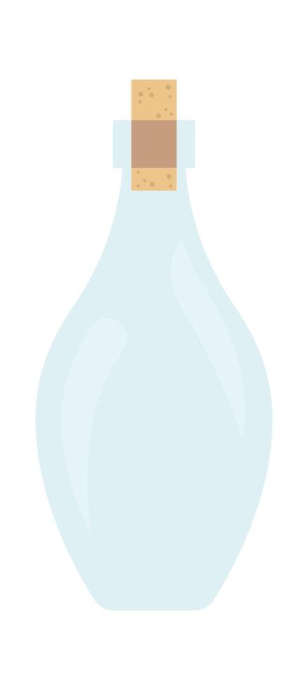 Glass bottle for oil olive flat icon Conservation vector