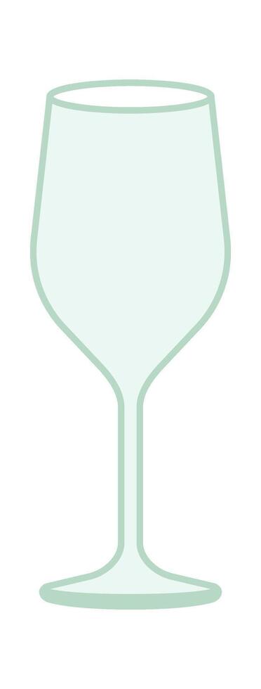 Glass flat icon Dishes for mulled wine vector
