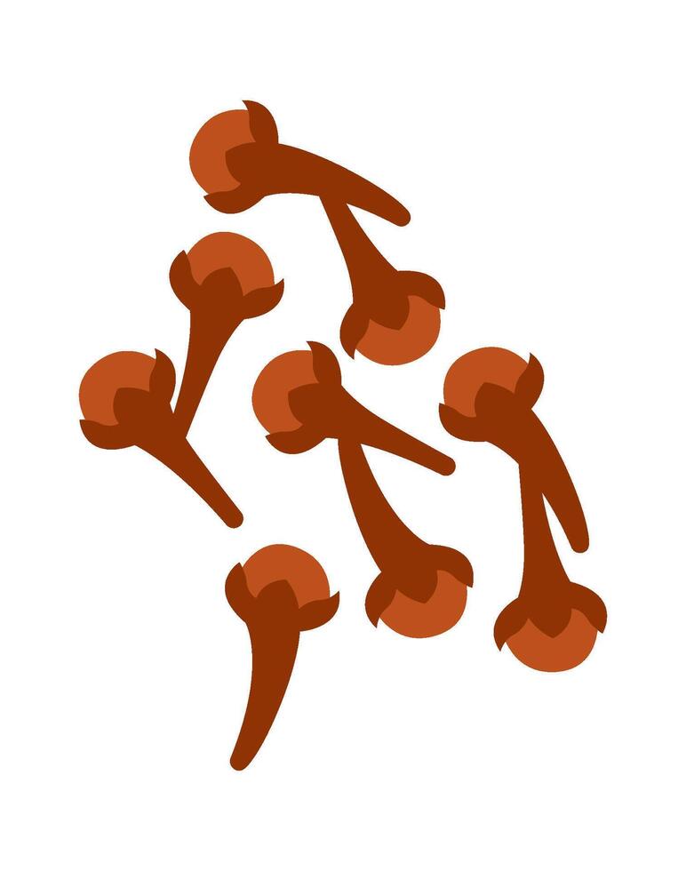 Cloves spice for mulled wine flat icon Ingredients vector