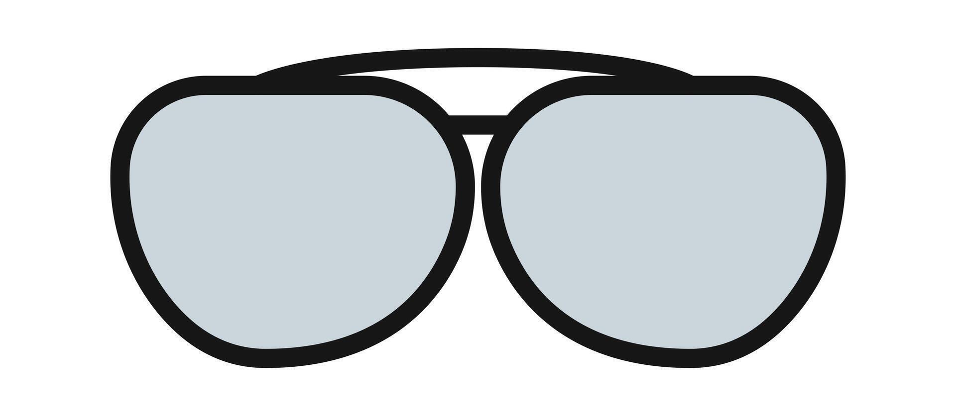 Trendy glasses accessory flat icon Design element vector