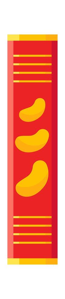 Chips flat icon Snack Vending products vector