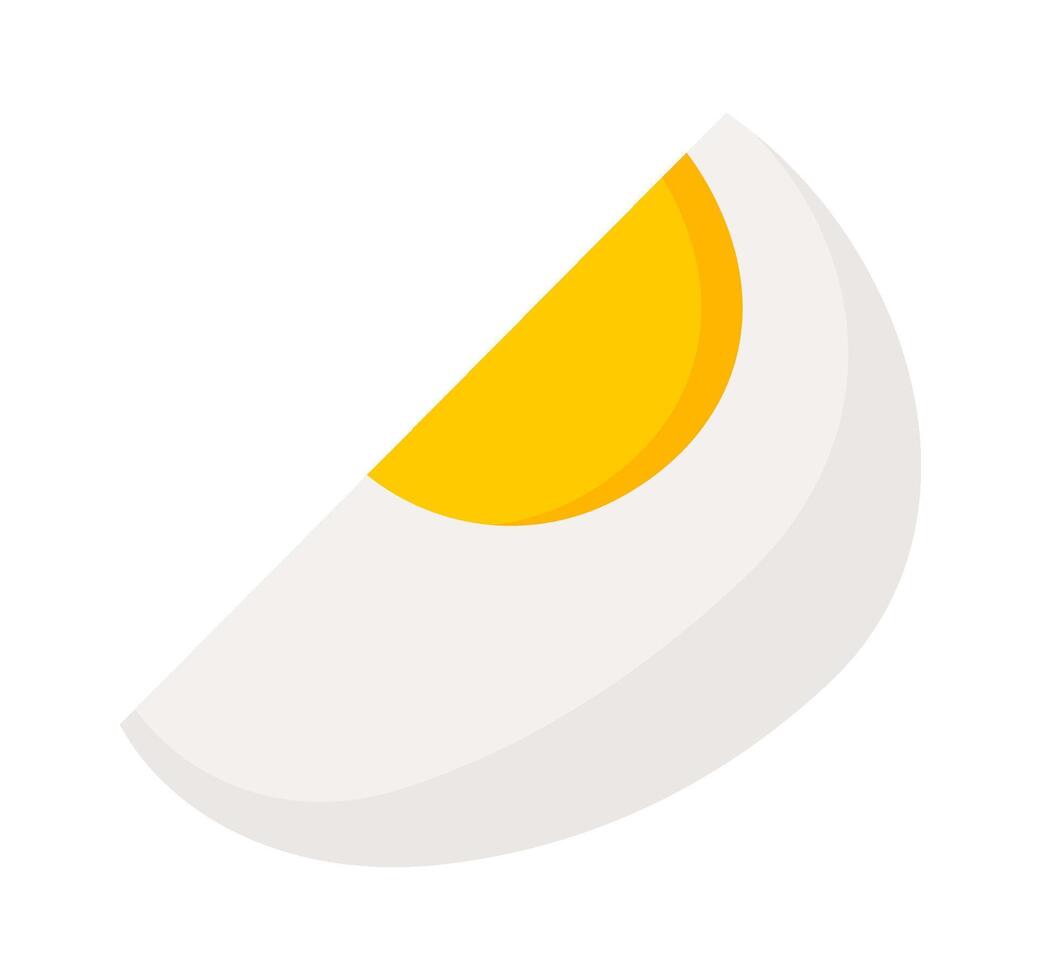 Egg flat icon Diet Balanced nutrition vector