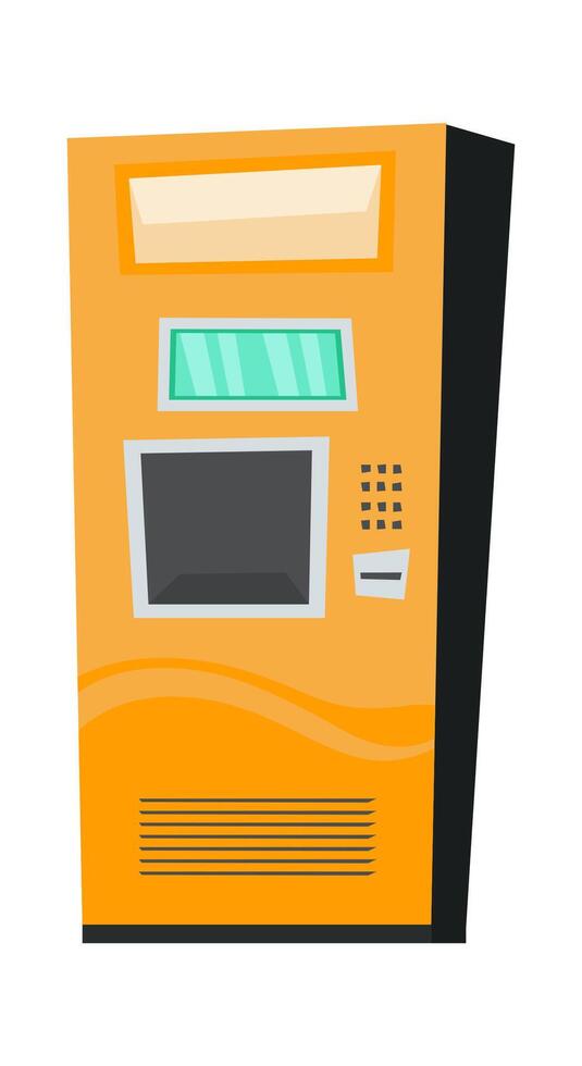 Vending machine flat icon Automated service vector
