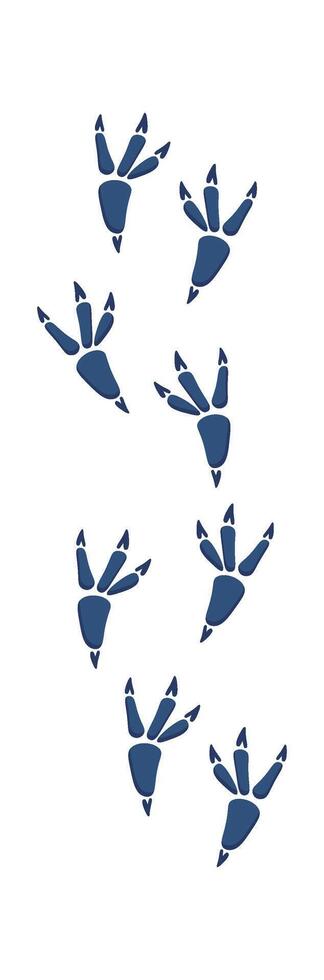 Wild animal footprint flat icon Steps and trails Illustration Icon vector