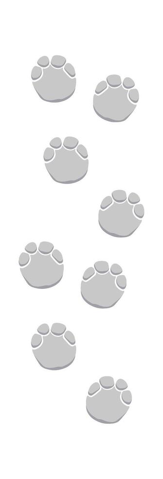 Elephant footprint flat icon Wildlife Steps and trails vector