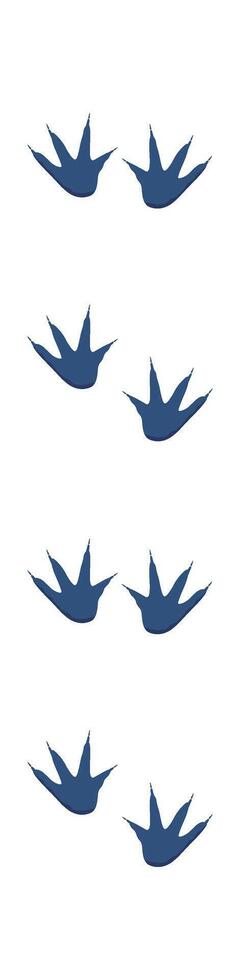Wild animal footprint flat icon Steps and trails Illustration Hand Drawn Icon vector