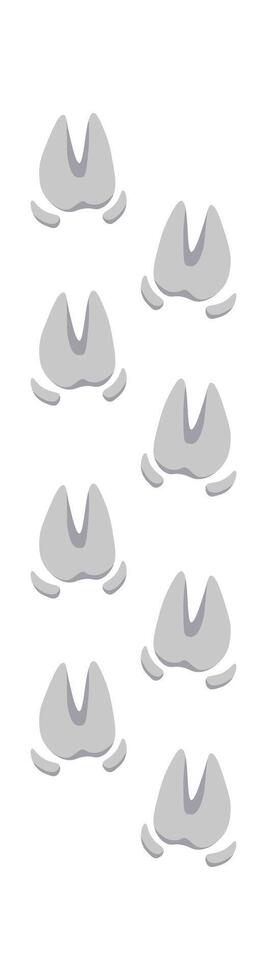 Moose footprint flat icon Animal steps and trails Illustration vector