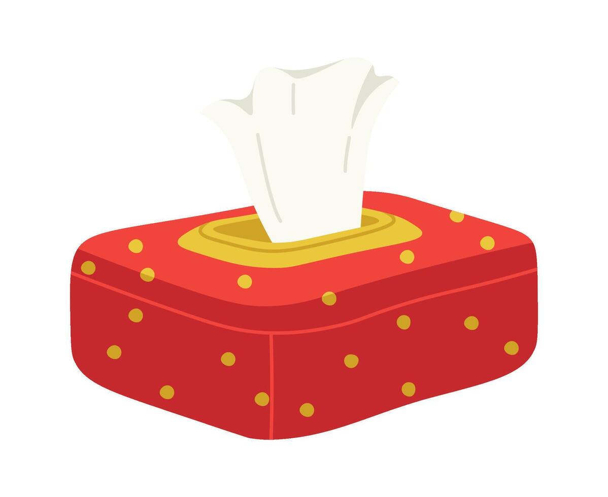 Soft napkins flat icon Baby care equipment vector