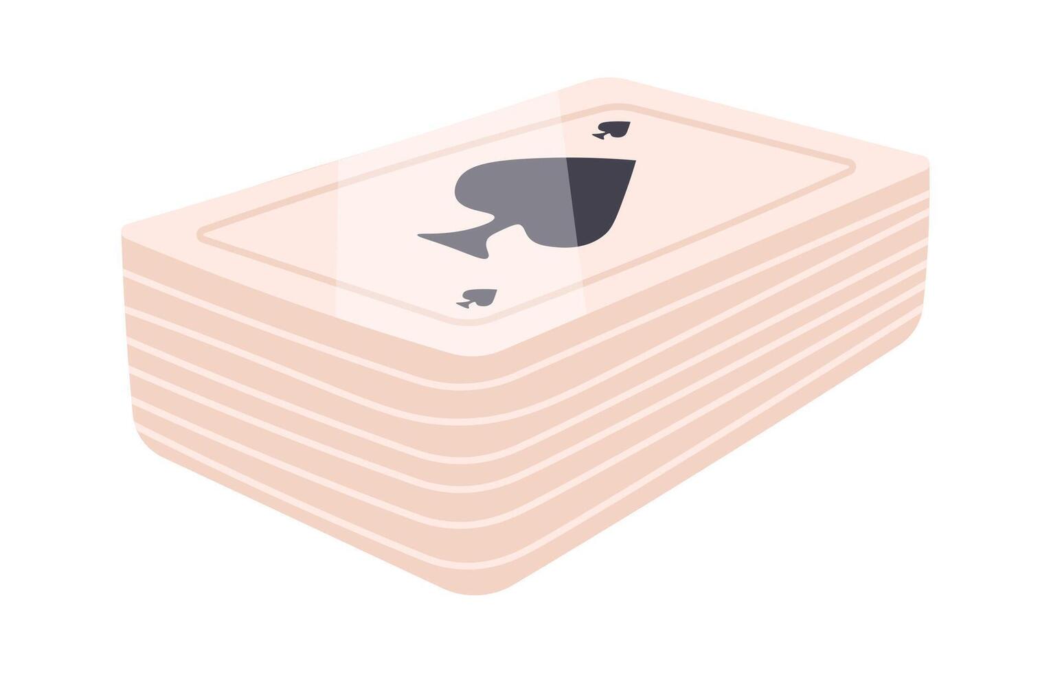Playing card flat icon Poker Board games vector