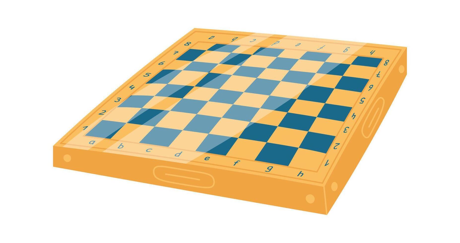 Wooden checkers board flat icon Board game Entertainment vector