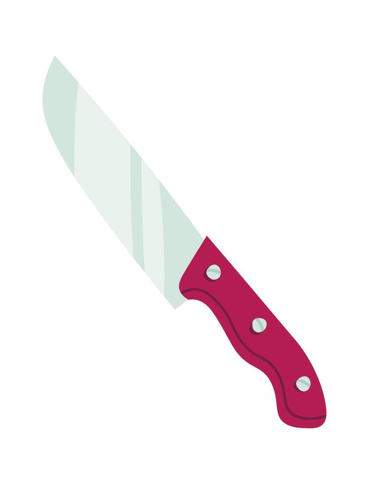 Knife flat icon Dishware for cooking Kitchen utensil vector