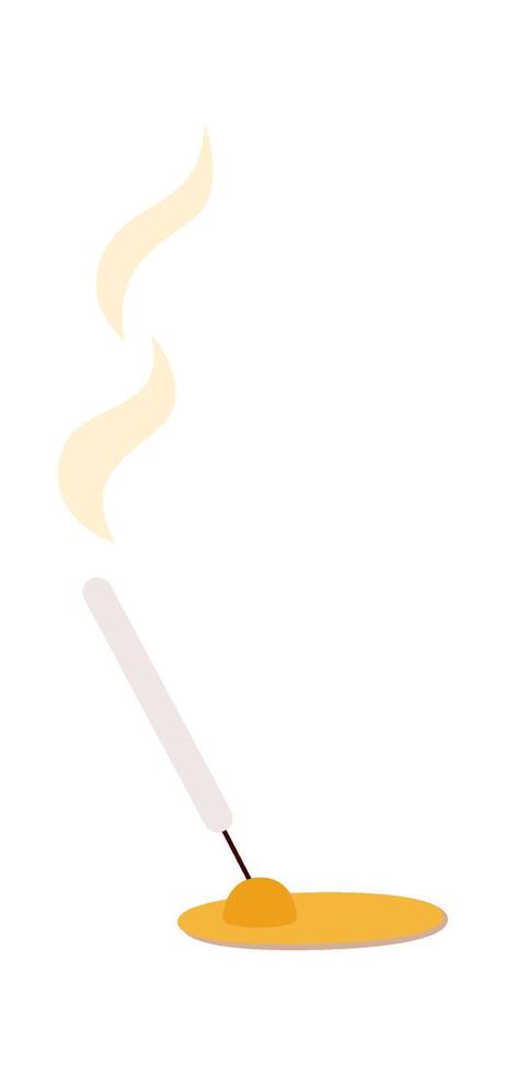 Aroma candle flat icon Meditation Santa Claus meditation vector