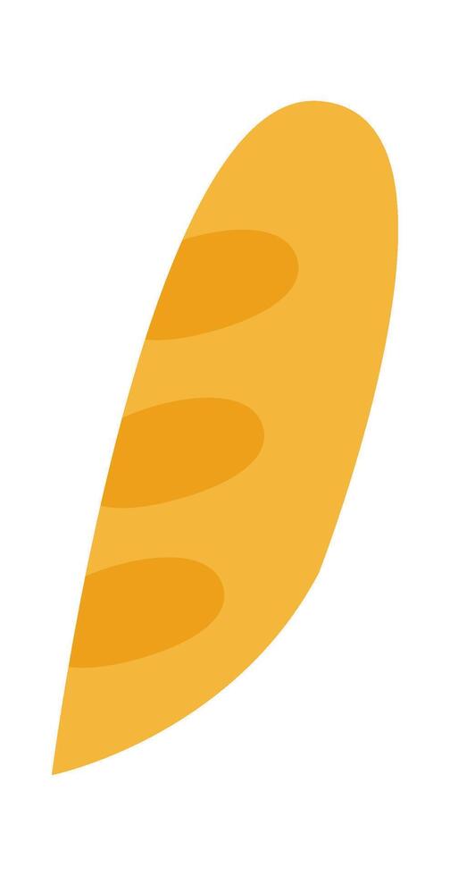 Bread flat icon Tasty food Funny Santa Claus element vector