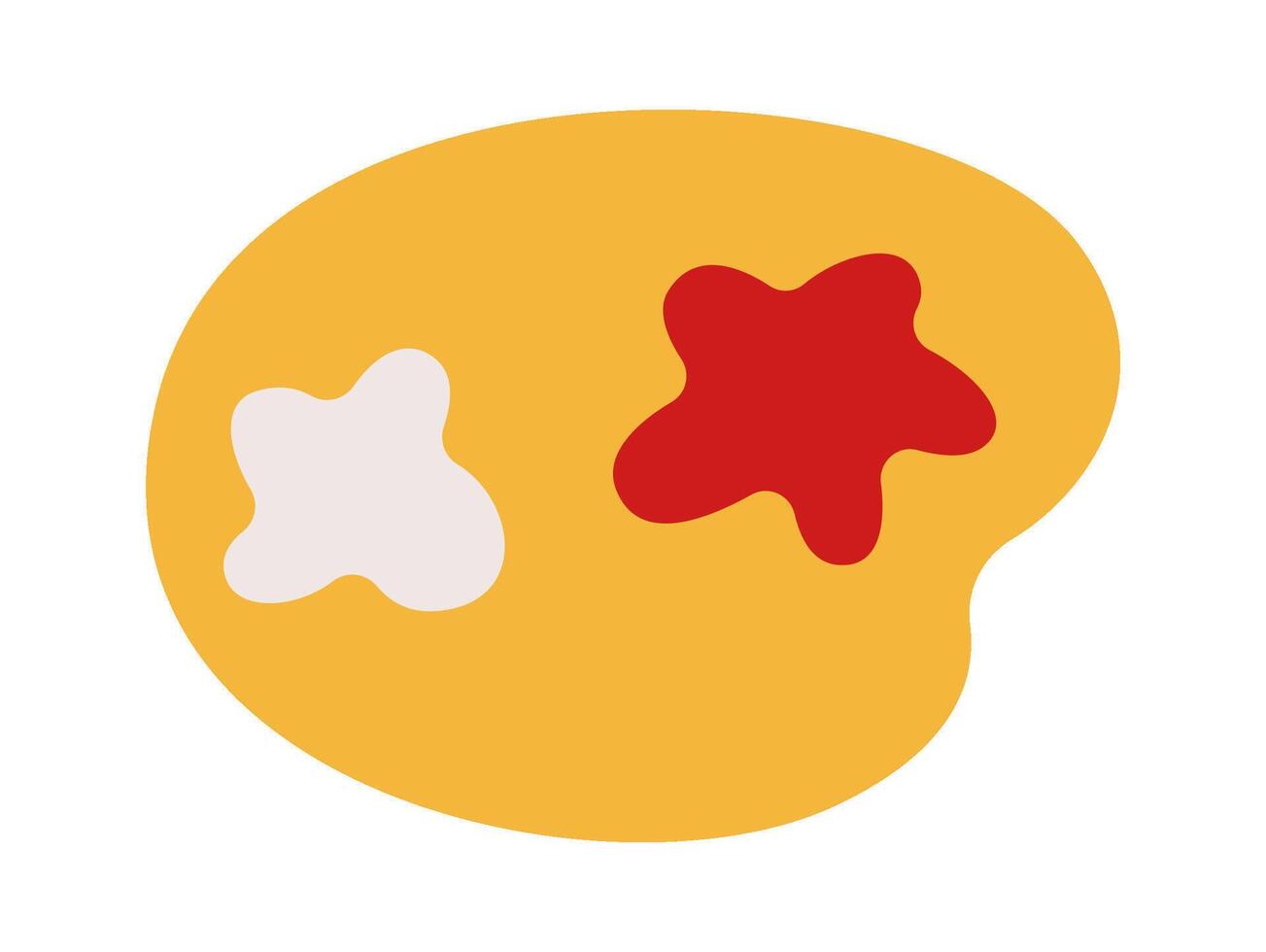 Art Palette flat icon Funny Santa Claus hobby element vector