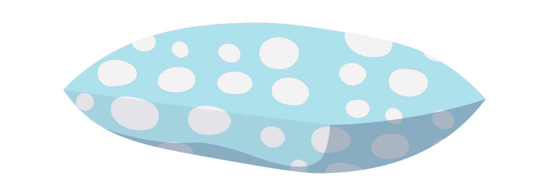 Decorative pillow flat icon Polka Dot design Bedroom decor vector