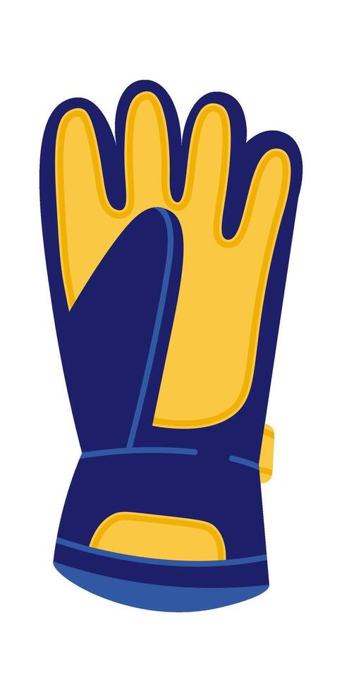 Fireman uniform flat icon Firefighter gear Protective glove vector
