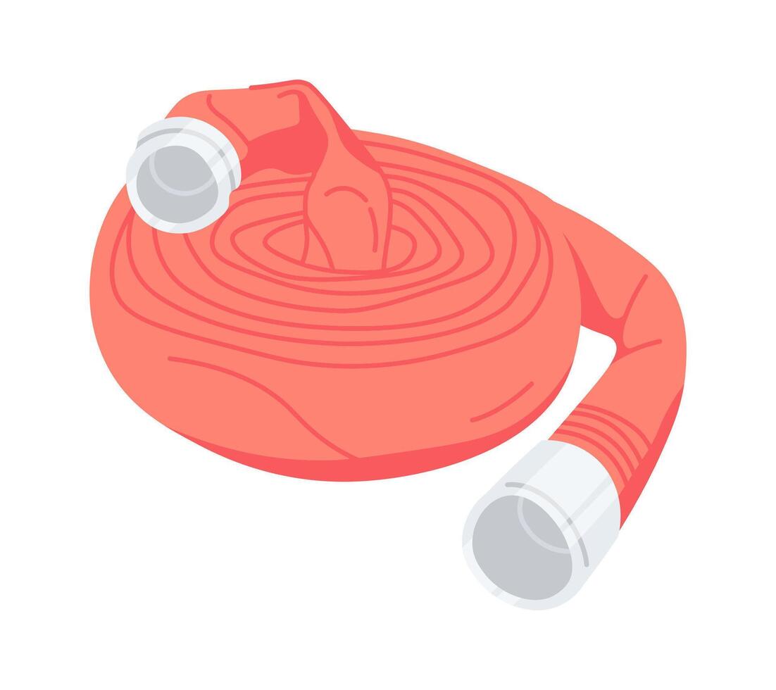 Nozzle flat icon Firefighter equipment Rescue vector