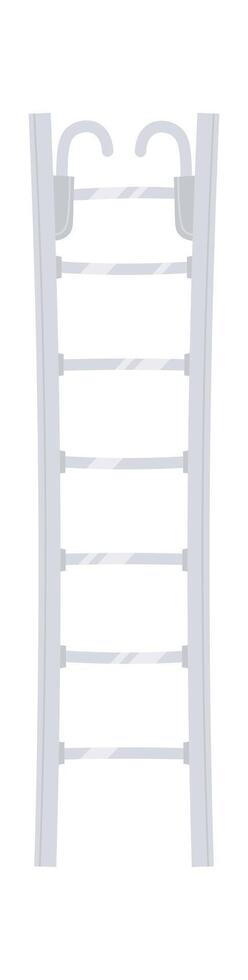 Extension ladder flat icon Firefighter gear vector