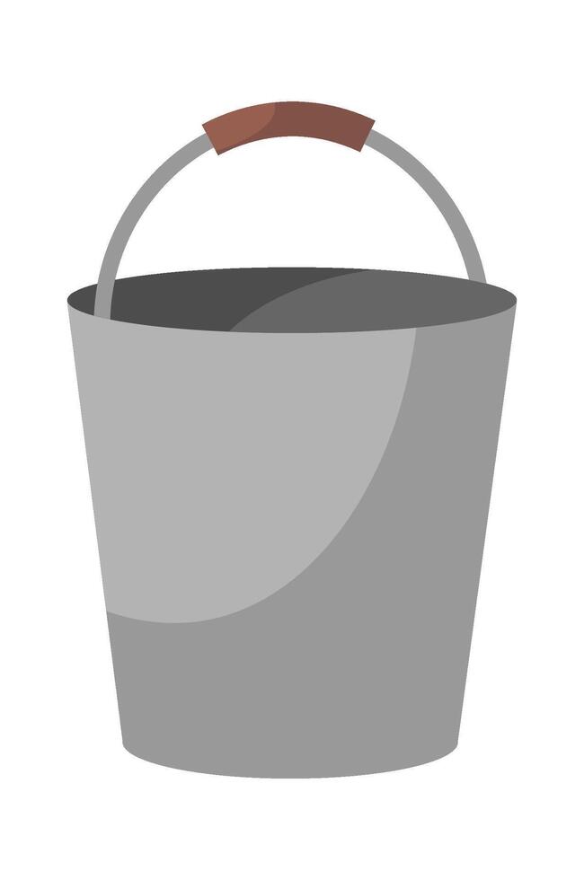 Basket flat icon Fisherman equipment Fishing industry vector