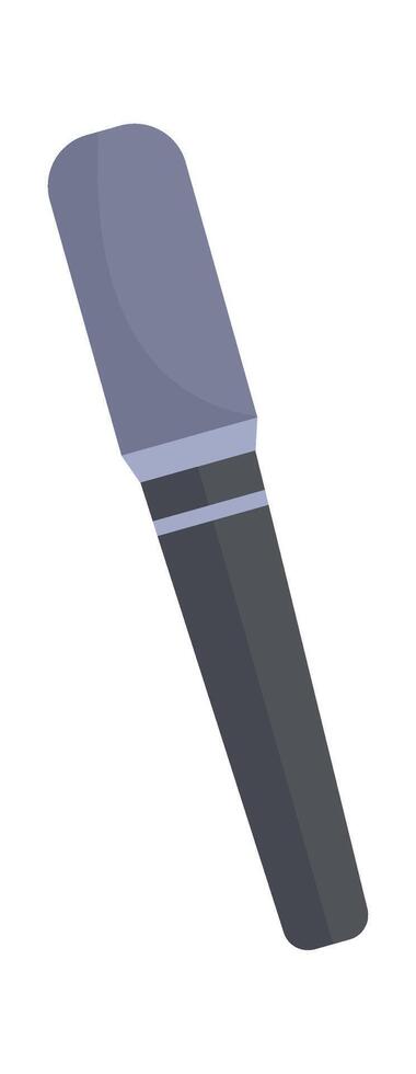 Voice recording equipment flat icon Microphone journalist device vector